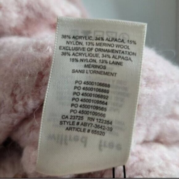 WIlfred Free Peach Gwyneth Halfzip Alpaca-Wool Blend Top Size XS - Picture 9 of 9